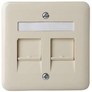 Peha cadre de couverture catv isdn double crème droit - 4602074