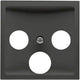 Peha badora plaque de recouvrement noir mat pour coaxial - 4603560