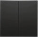 Peha badora bascule noir mat pour interrupteur série - 4603730