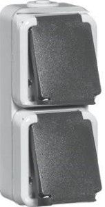 Peha swd prise en saillie peha double verticale - 4657961