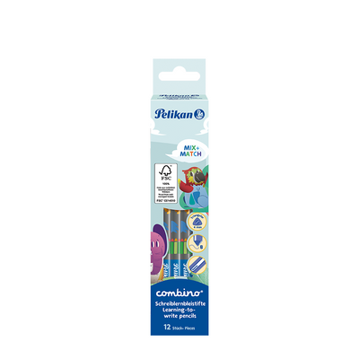 Pelikan crayons combino bleu 12 pièces