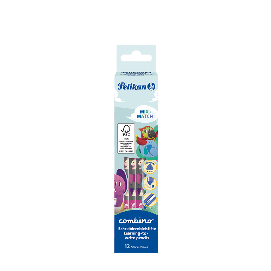 Pelikan crayons combino rose 12 pièces