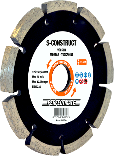 Coupe-joint Perfectmate 150 mm trou central 22,23 mm | 1 pièce - epv0732
