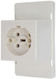 Couvercle Perilex avec prise périlex pour boîte de jonction crème power - 4047815