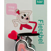 Pexkids bicycle cloche coeur chrome rose