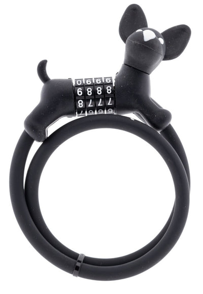Pexkids numéro câble antivol noir Flappie le chien de garde silicone