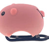 Pexkids Lampe LED cochon avec corne, rechargeable par USB, rose