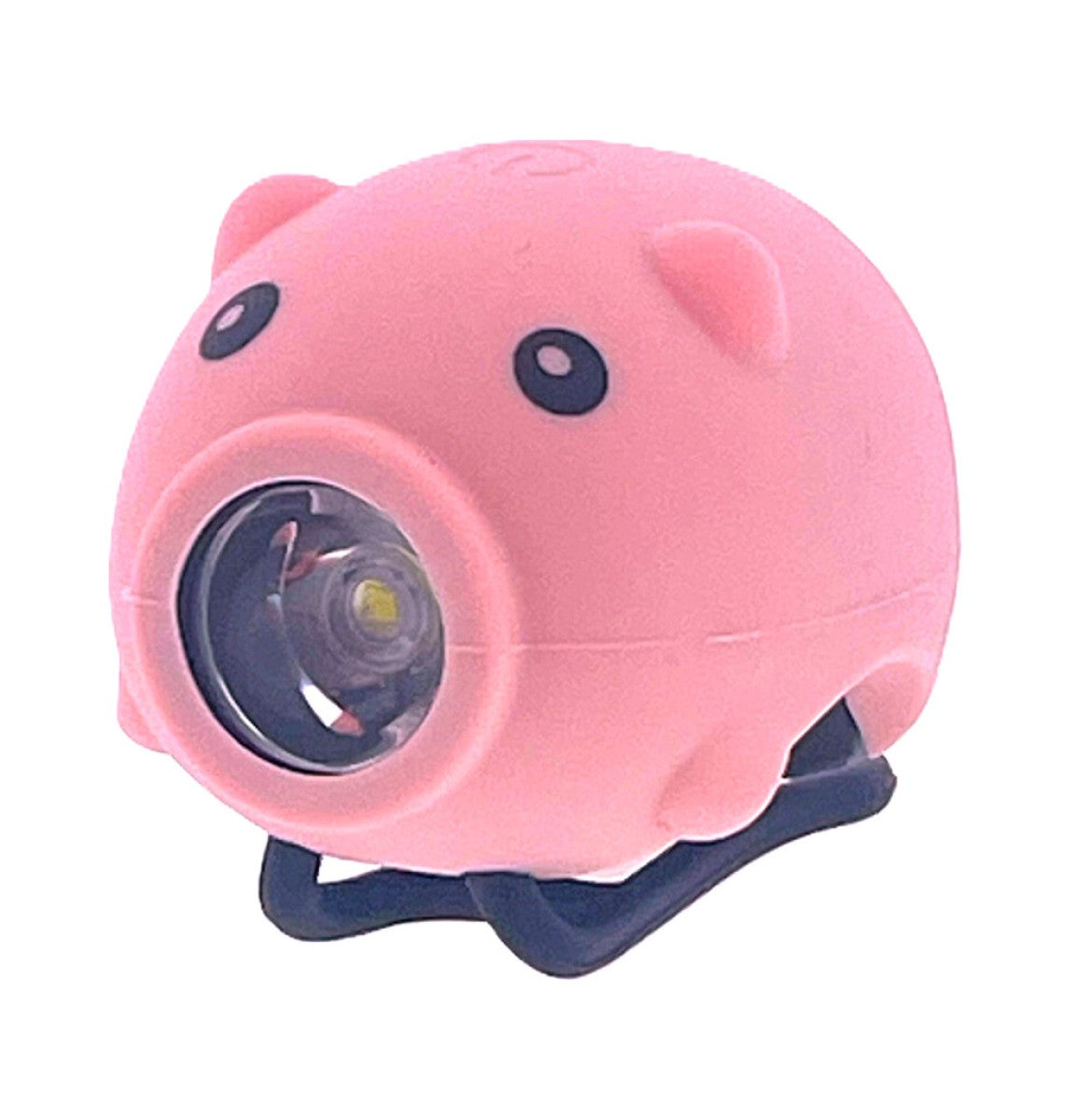 Pexkids Lampe LED cochon avec corne, rechargeable par USB, rose