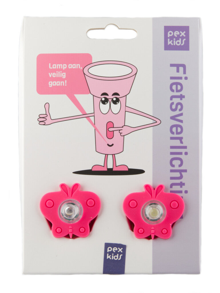 Éclairage Pexkids Set Butterfly LED avec sangle de silicone rouge