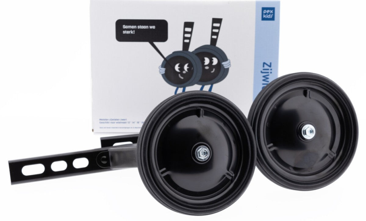 Roues d'entraînement Pexkids 12-20 pouces noires
