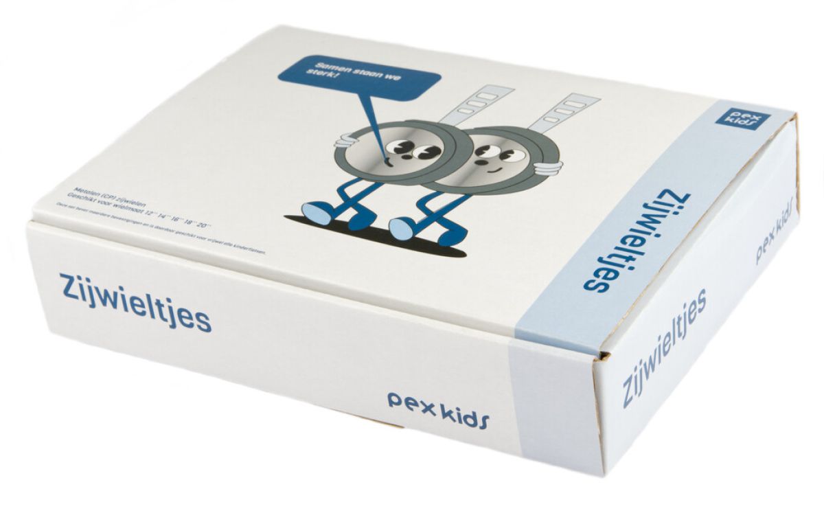 Roues latérales Pexkids 12-20 Chrome