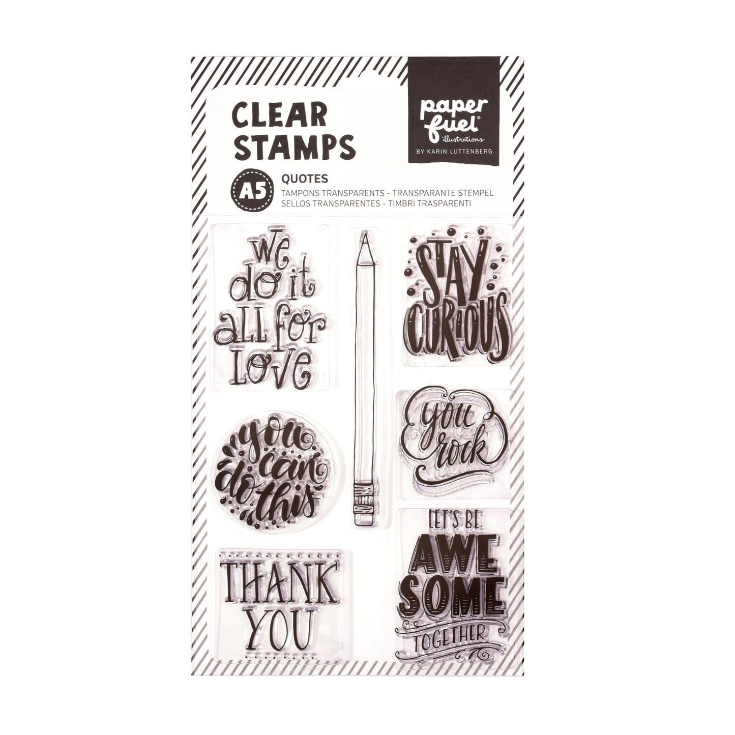 Paperfuel • tampon transparent a5 citations