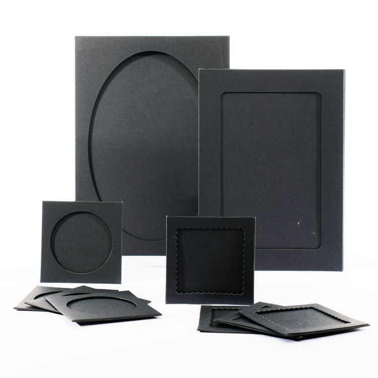 Paperfuel • cadres en papier 16 feuilles noir