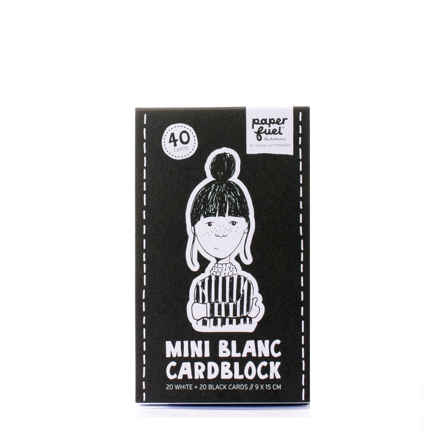 Paperfuel • mini bloc de cartes 9x15cm 300gr 40 feuilles