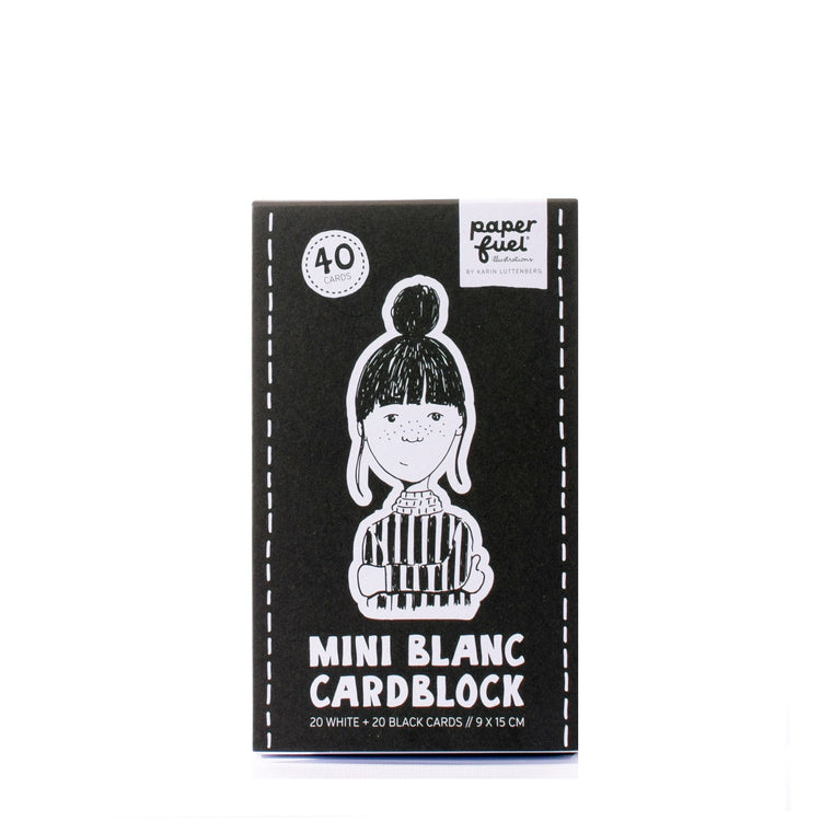 Paperfuel • mini bloc de cartes 9x15cm 300gr 40 feuilles