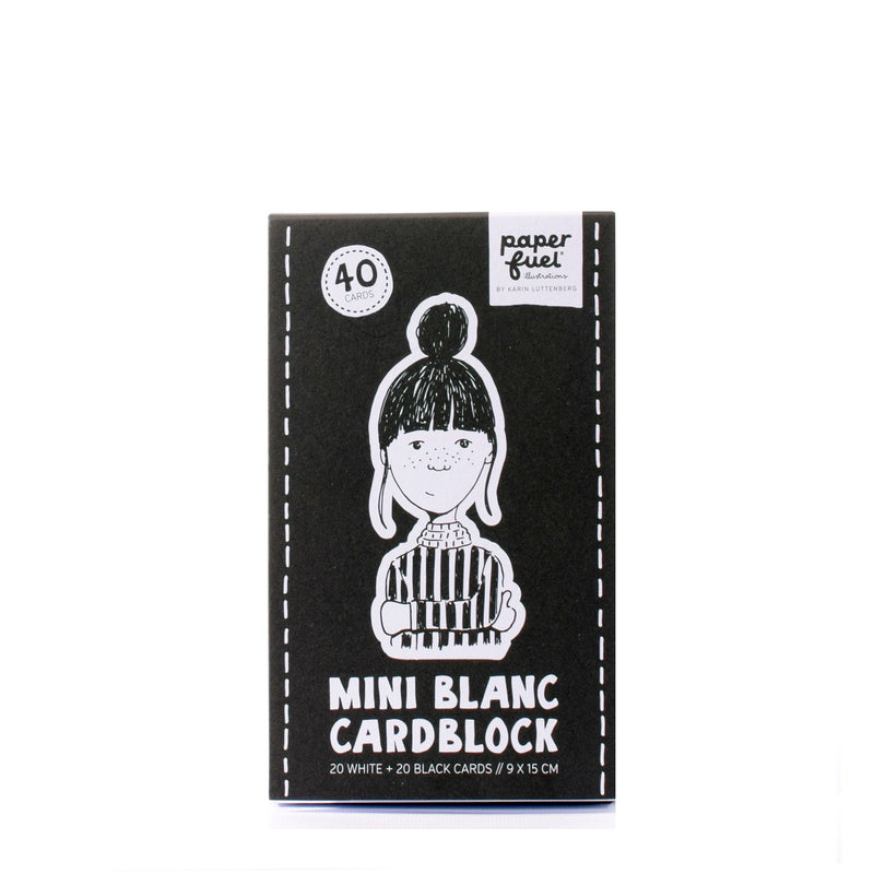 Paperfuel • mini bloc de cartes 9x15cm 300gr 40 feuilles