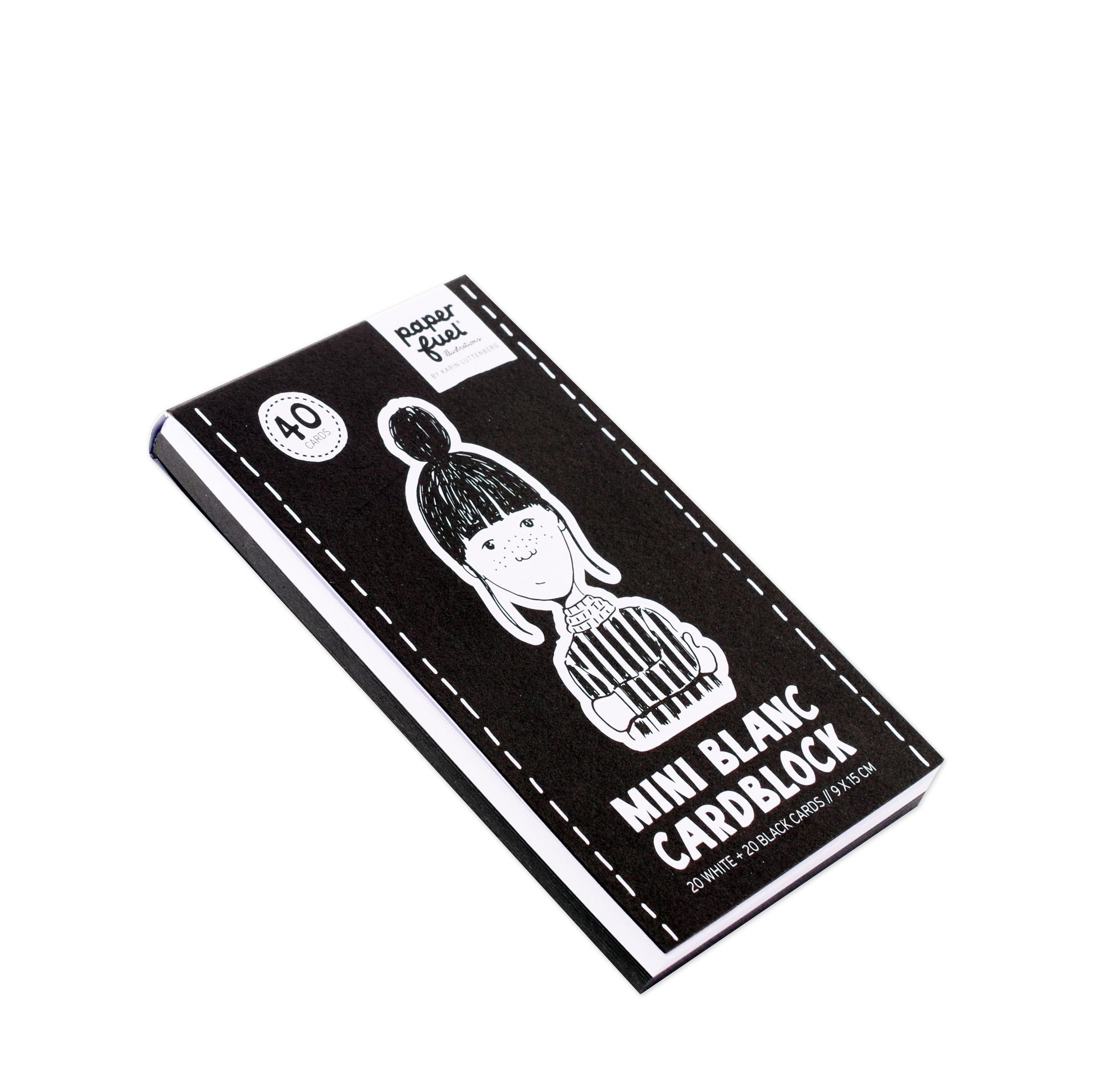 Paperfuel • mini bloc de cartes 9x15cm 300gr 40 feuilles