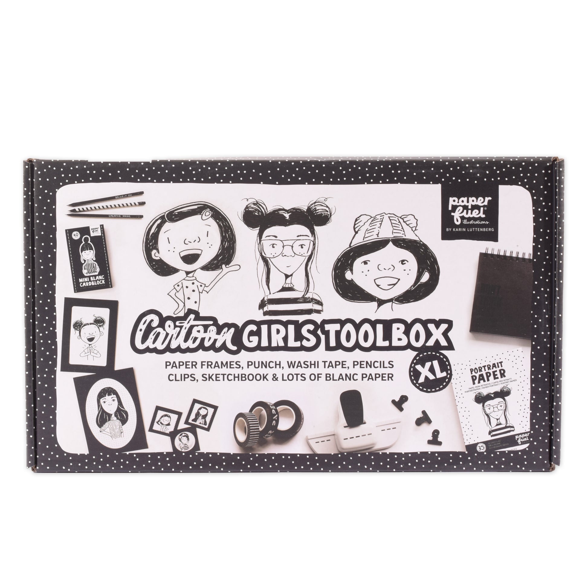 Paperfuel • boîte à outils pour filles de dessins animés xl