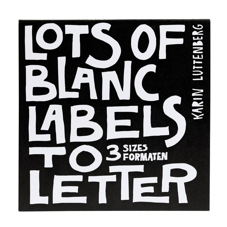 Paperfuel • bloc d'étiquettes lots d'étiquettes vierges à lettre 300g 135 feuilles