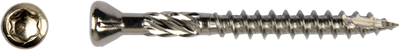 Pgb-europe pfs+ | vis à bois dur en acier inoxydable vzk-t ø 5,00x50 c2 t-25 | 50 pièces - pfwhtgc00005000503