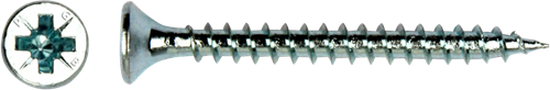 Pgb-europe pgb-fixations | vis pour panneaux d'aggloméré ø 4,0x40 mm pozidrive pz2 - entièrement filetée galvanisée | 200 pièces - pgwvzv001004000403