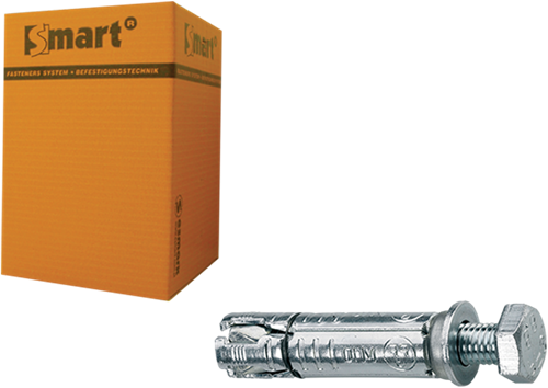 Pgb-europe intelligent | boulon à coin avec boulon à robinet m12x20x90 zn | 25 pièces sm000t0011200903