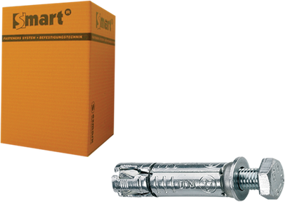 Pgb-europe intelligent | boulon à coin avec boulon à robinet m12x20x90 zn | 25 pièces sm000t0011200903