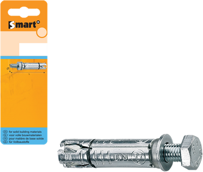 Pgb-europe intelligent | boulon à coin avec boulon à robinet m8x25x70 zn | 4 pièces sm000t001080080h