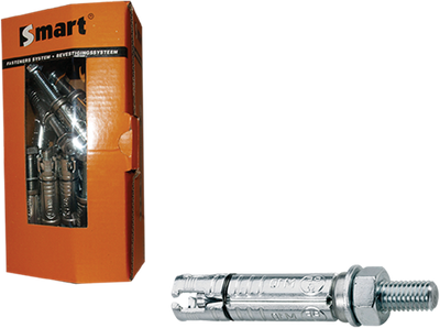 Pgb-europe intelligent | boulon à coin smart+tige d'ancrage m6x30x75 zn | 25 pièces sm000k001060075e