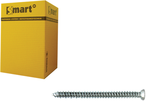 Pgb-europe intelligent | vis pour cadre vzk-t30 ø 7,50x132 zn | 100 pièces sm0wsf0010751323
