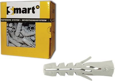 Pgb-europe intelligent | fiche d'expansion en nylon sans carte smart ø 8x40 | 100 pièces - sm000pn00080040e