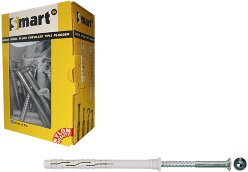 Pgb-europe intelligent | bouchon de fenêtre + vis vzk tx ø 8x120 nzn | 50 pièces sm0rptn01080120e