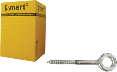 Pgb-europe intelligent | vis lourde à œil soudé ø 8x100 zn | 50 pièces - sm0scf0010801003