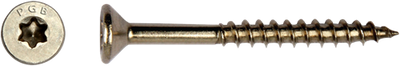 Pgb-europe pgb-fasteners vis universelle pour panneaux d'aggloméré acier inoxydable a2 vk-t filetage partiel tête fraisée ø 3,00x25 tx10 | 200 pièces | pgwvtga00003000253