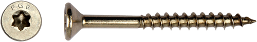 Pgb-europe pgb-fasteners vis universelle pour panneaux d'aggloméré acier inoxydable a2 vk-t filetage partiel tête fraisée ø 3,00x25 tx10 | 200 pièces | pgwvtga00003000253