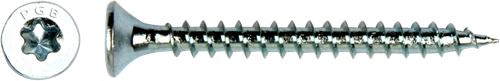 Pgb-fasteners vis universelle pour panneaux d'aggloméré vk-t filetage complet tête fraisée ø4,0x25 zn tx20 ​​​​| 200 pièces | pgwvtv001004000253