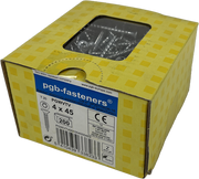 Pgb-fasteners vis universelle pour panneaux d'aggloméré vk-t filetage complet tête fraisée ø4,0x45 zn tx20 ​​​​| 200 pièces | pgwvtv001004000453 - afbeelding 1
