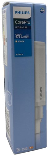 Philips corepro LED plc 4,5w 830 2 broches 3000k 475lm | 10 pièces