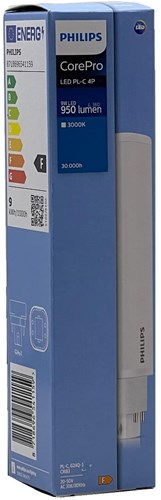Philips corepro LED plc 9w 830 4 broches 3000k 900lm | 10 pièces