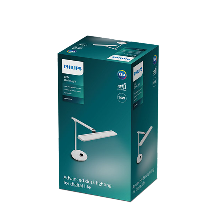 Philips lampe de bureau led dsk501 blanc