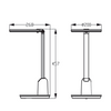 Philips lampe de bureau led dsk602 anthracite