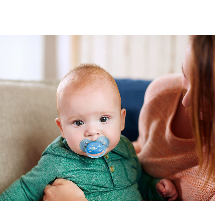 Sucette Philips avent ultra douce bleue