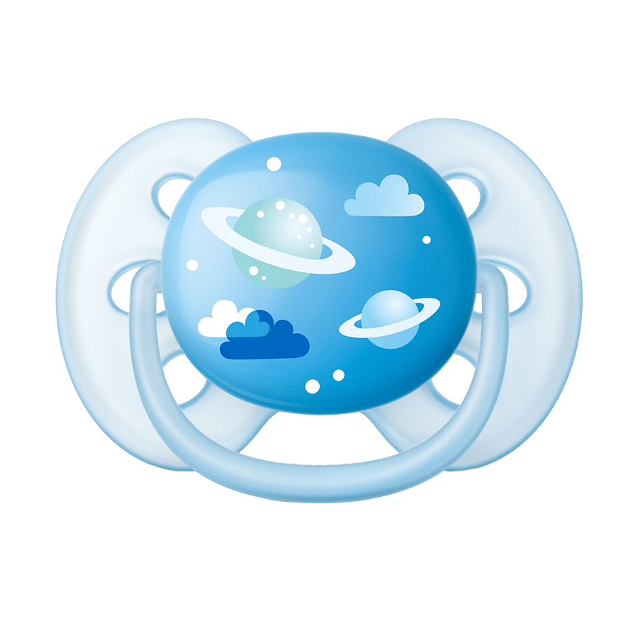 Sucette Philips avent ultra douce bleue