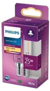 Philips Lampe tube LED T25 E14 3,2-25W 2700K filament blister transparent - 5100020