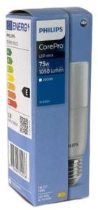 Lampe tube LED Philips T38 E27 9,5-75W 4000K mat - LED3251
