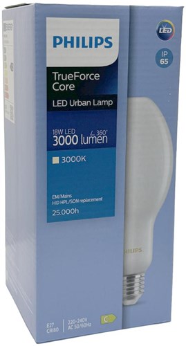 Philips LED E27 18W-80W HPL 3000K mat - LED3634