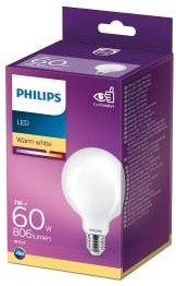 Philips Globe LED G93 E27 7-60W 2700K Filament Mat Blister - 5103263