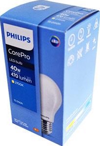 Philips LED GLS E27 4,5-40W 2700K filament mat - LED3776