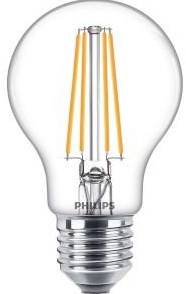 Philips LED GLS E27 7-60W 2700K filament transparent blister - 5102519