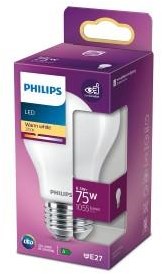 Philips LED GLS E27 8,5-75W 2700K filament blister mat - 5102545